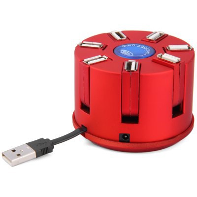 /products/usb-abzweiger-rund-rot-mit-7-anschlussen/